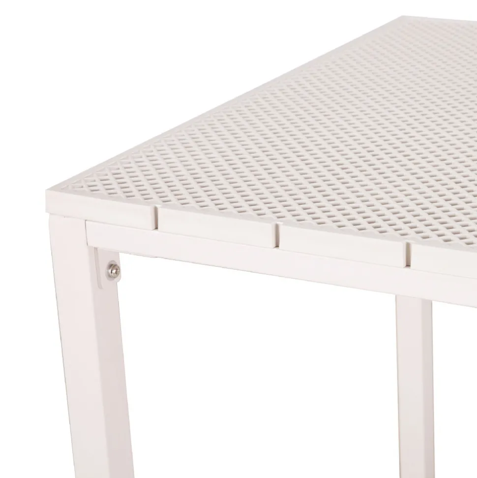 ORKA Ensemble table et chaises de jardin 4 personnes en métal