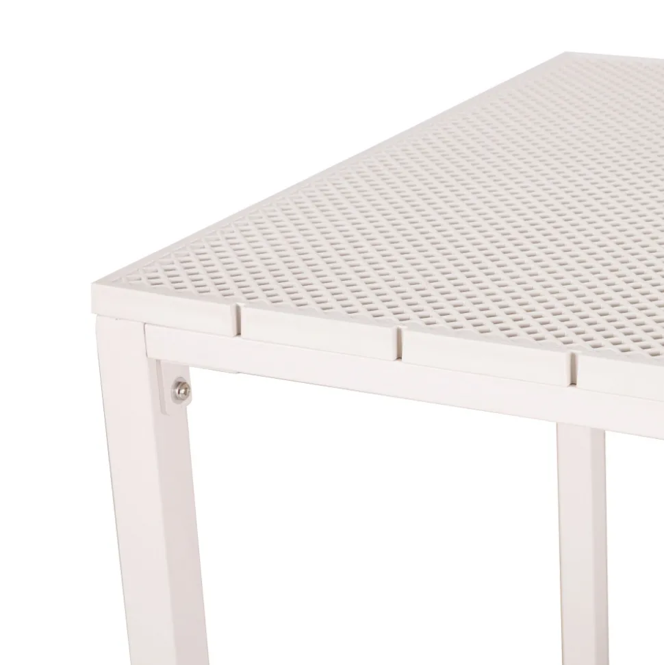 ORKA Ensemble table et chaises de jardin 4 personnes en métal