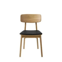 ORR Lot de 2 chaises en bois et simili