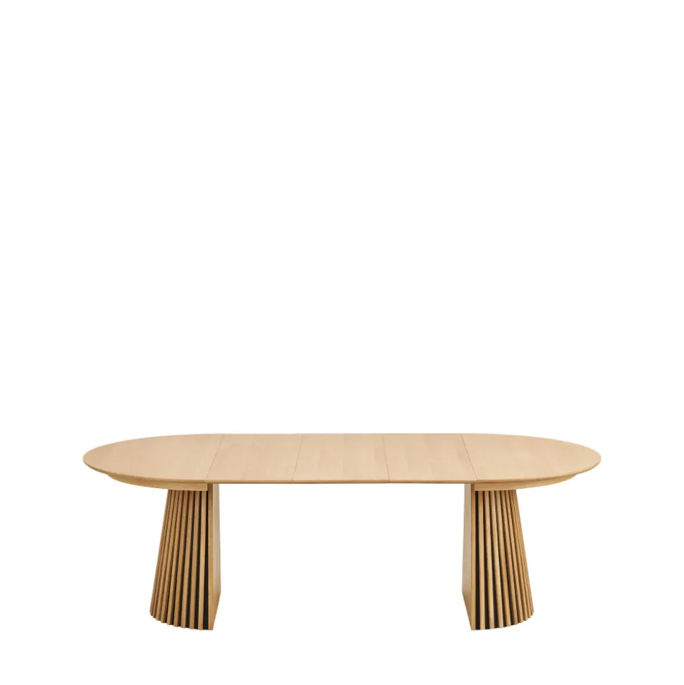 OSAKA Table à manger extensible 4 à 10 personnes 120-240x120cm en bois