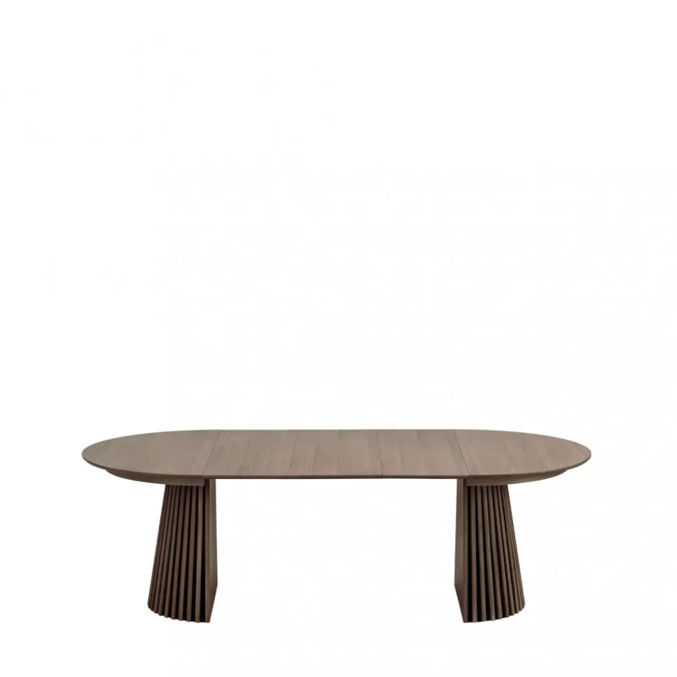 OSAKA Table à manger extensible 4 à 10 personnes 120-240x120cm en bois
