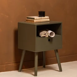 OZZY Table de chevet 1 tiroir, 1 niche en bois