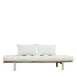 PACE Daybed en bois naturel et tissu