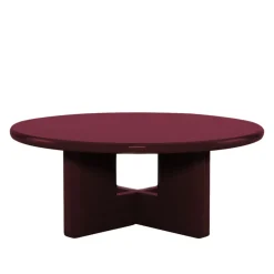 PALOMA Table basse ronde en bois laqué ø80cm