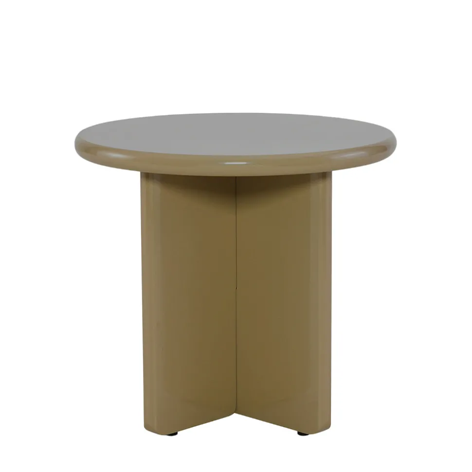 PALOMA Table d'appoint ronde en bois laqué ø50cm
