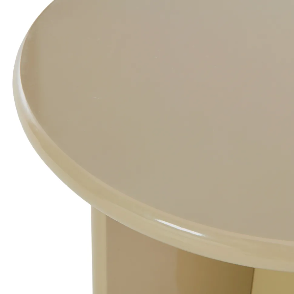 PALOMA Table d'appoint ronde en bois laqué ø50cm