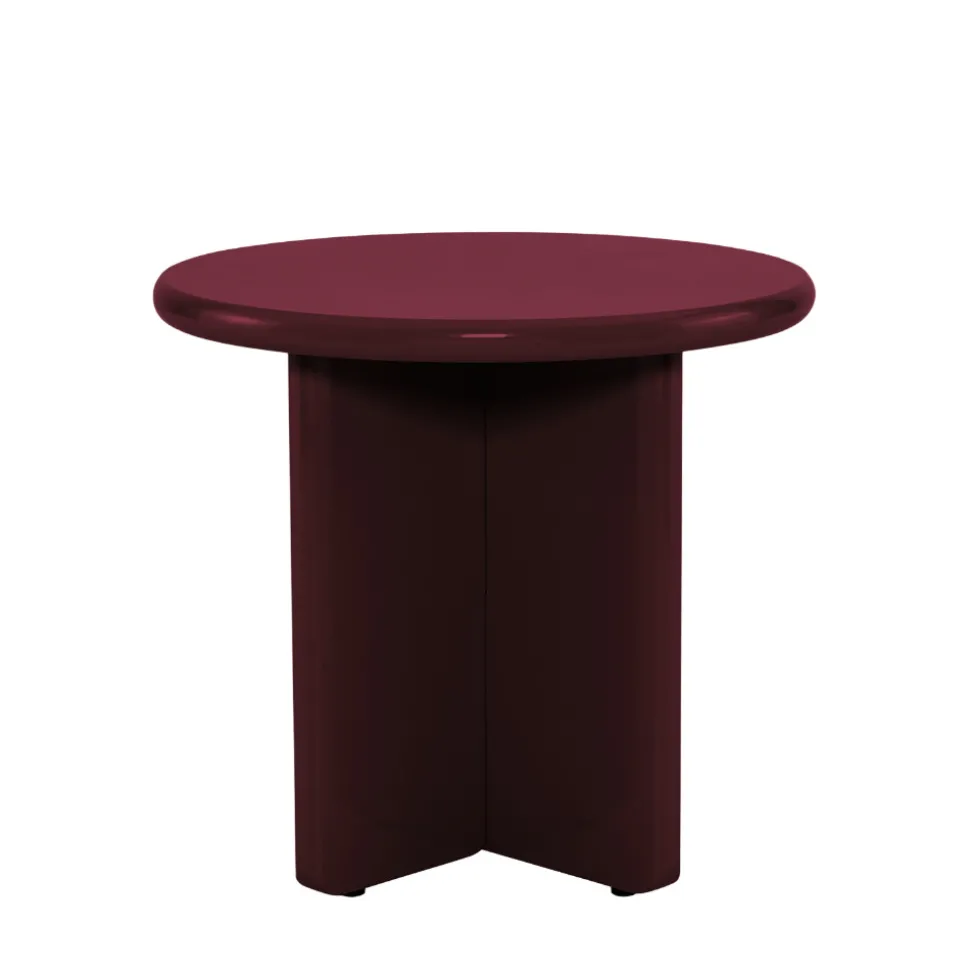 PALOMA Table d'appoint ronde en bois laqué ø50cm