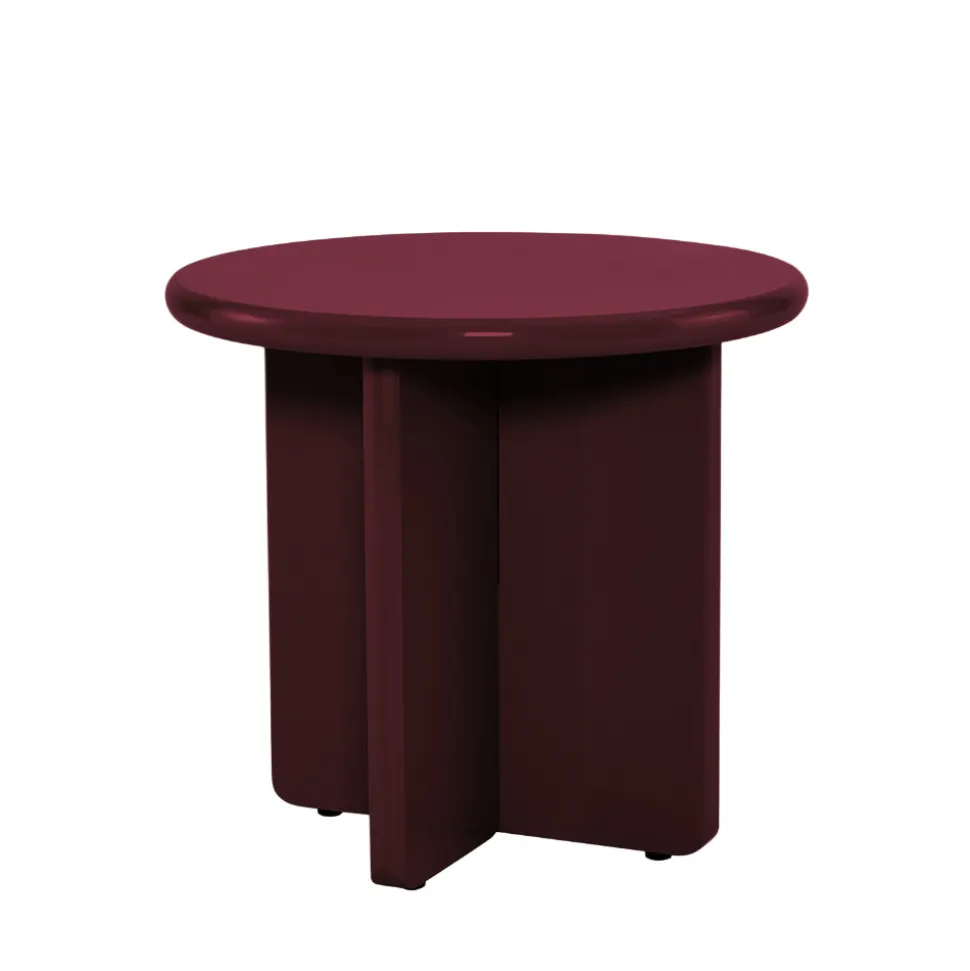 PALOMA Table d'appoint ronde en bois laqué ø50cm