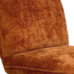 PARBO Fauteuil pivotant en velours côtelé pied tulipe