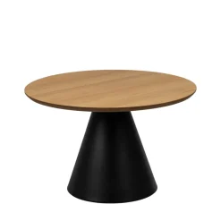 PARIDES Table basse ronde en bois ø65cm