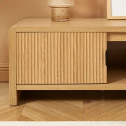 PAULA Meuble TV 2 portes en bois L160cm