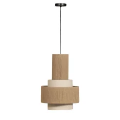 PELLE Suspension ronde en corde ø38cm