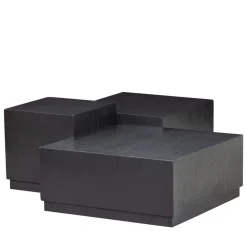 PIM Lot de 3 tables basses en bois