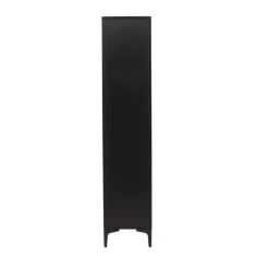 PIRING Vaisselier 2 portes en verre et métal H190cm