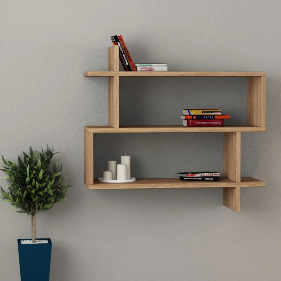 PLEX Étagère murale en bois L70cm