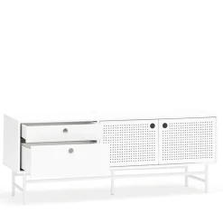 PUNTO Buffet en bois 2 portes 2 tiroirs L140cm