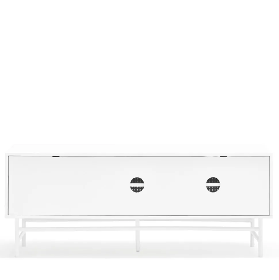 PUNTO Buffet en bois 2 portes 2 tiroirs L140cm