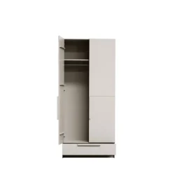 PURE Armoire 2 portes en bois L95cm