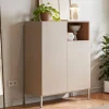QUENOR Buffet 2 portes en bois et métal H120cm