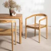 RADEN Lot de 2 fauteuils de table en teck