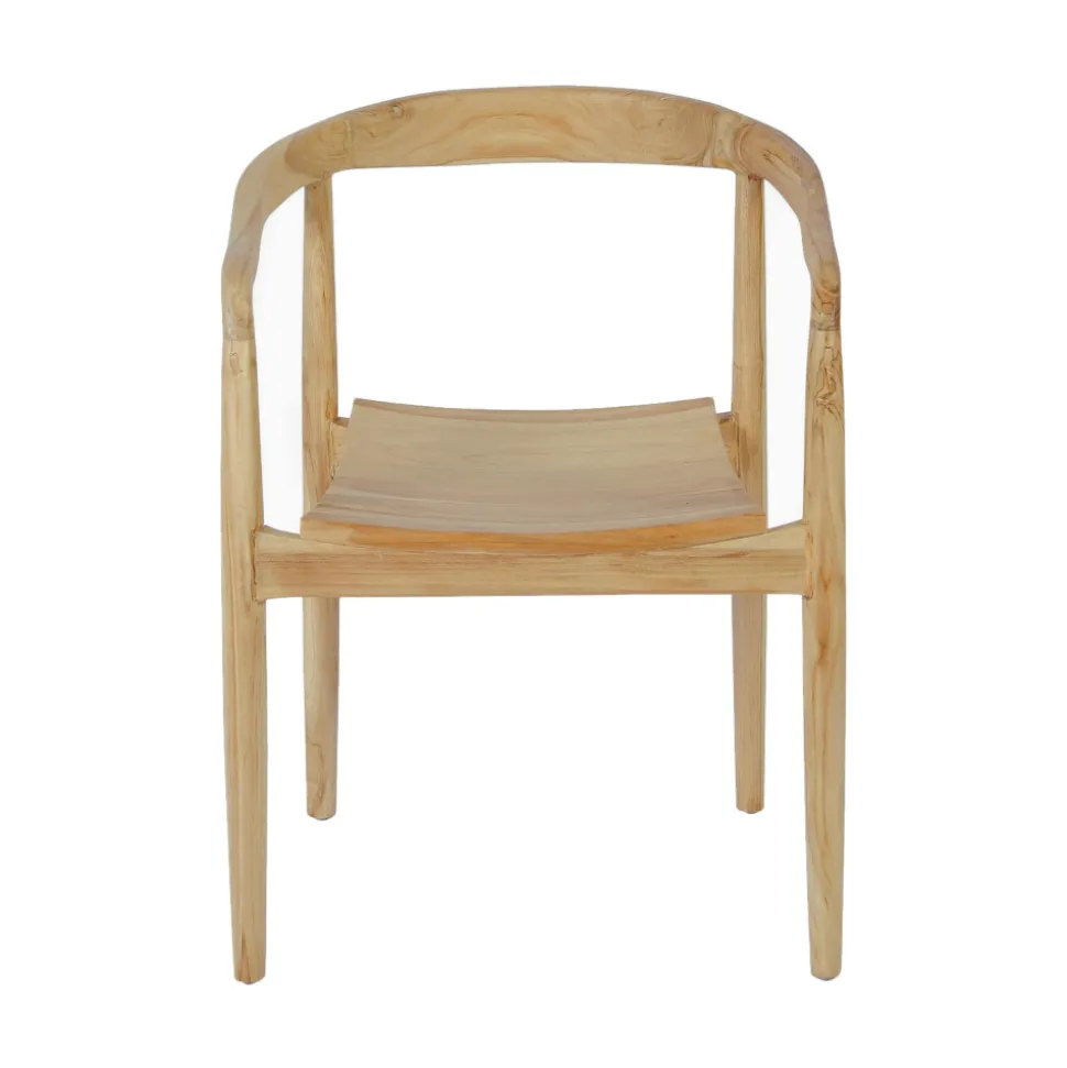 RADEN Lot de 2 fauteuils de table en teck