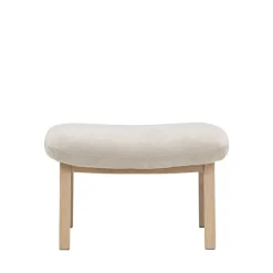 RILE Repose-pieds en tissu et bois