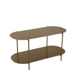 RILO Table basse ovale en métal 100x51cm