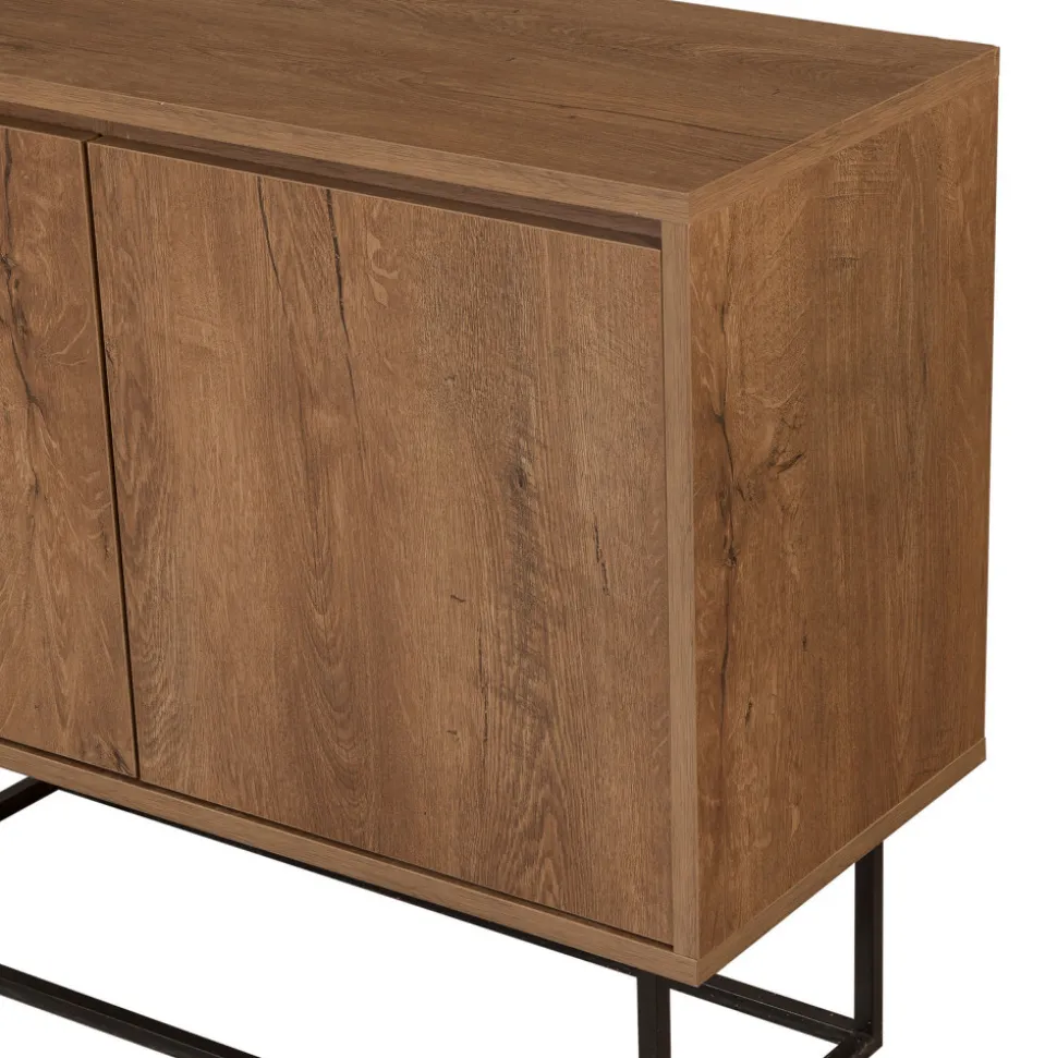 ROA Buffet 2 portes en bois et métal L90cm