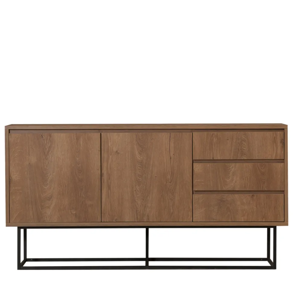 ROA Buffet 2 portes en bois et métal L140cm