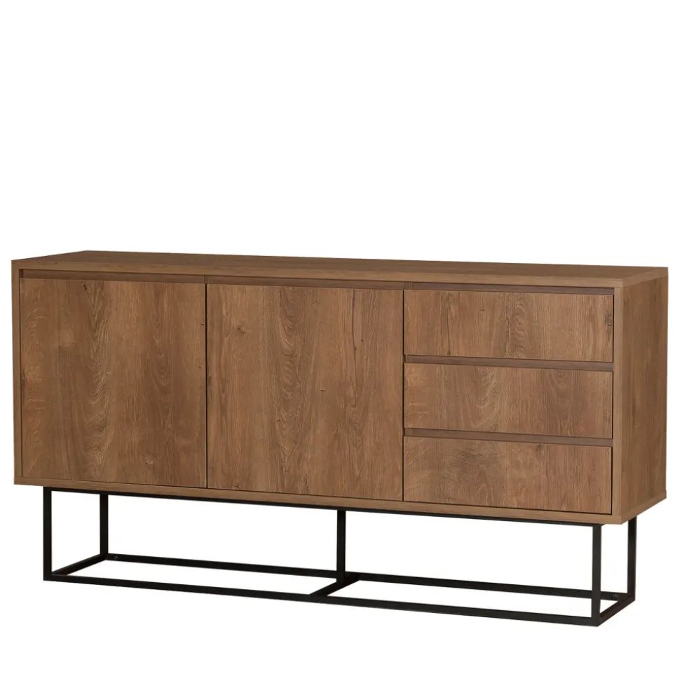 ROA Buffet 2 portes en bois et métal L140cm