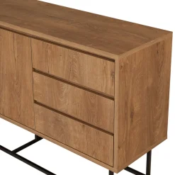 ROA Buffet 2 portes en bois et métal L140cm