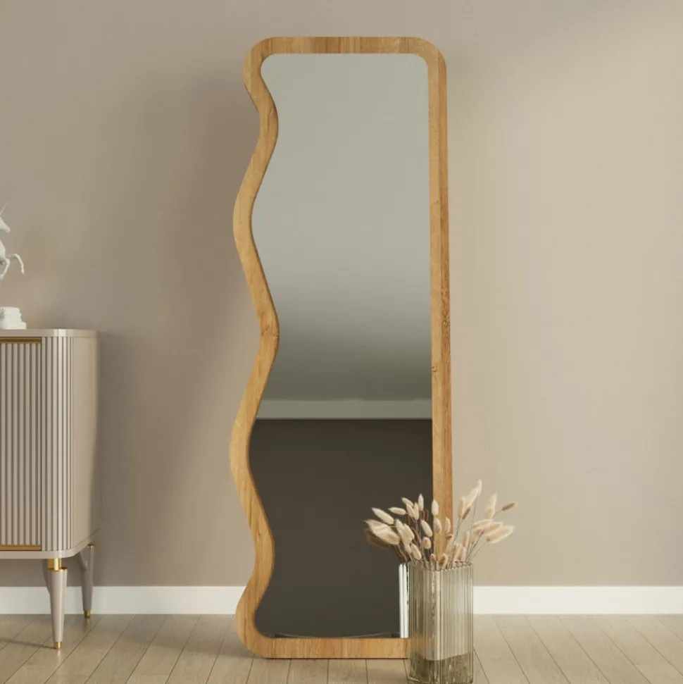 RONDA Miroir sur pieds en bois 50x160cm