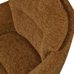 RUNA Lot de 2 fauteuils de table en tissu et métal