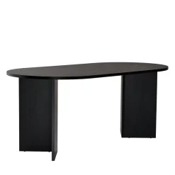 SAM Table à manger 8 personnes ovale en bois