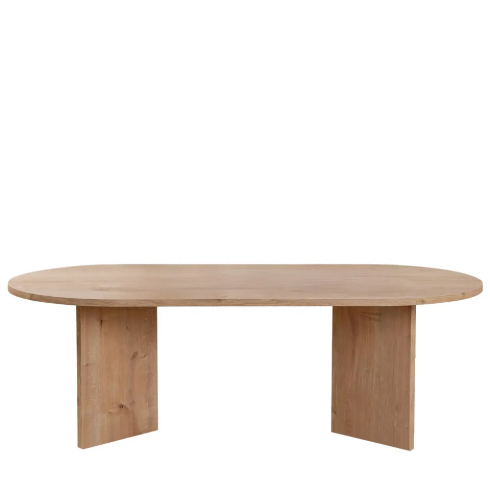 SAM Table basse ovale en bois 119x60cm