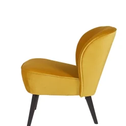 SARA Fauteuil cocktail en velours