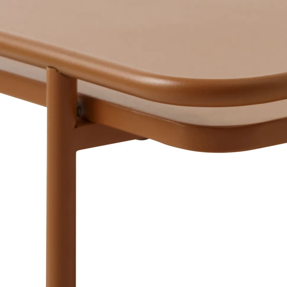 SARANDA Table basse 2 plateaux en métal