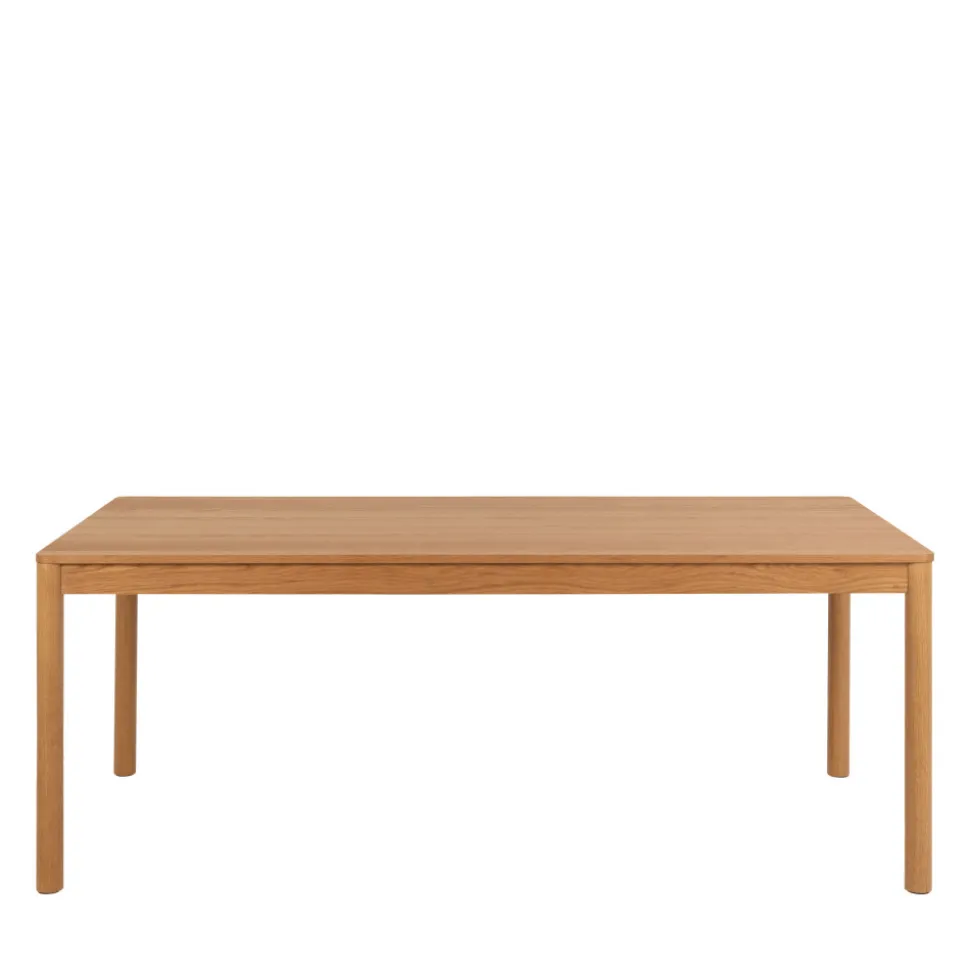 SAVACOU Table à manger extensible 8 à 12 personnes en bois 200-300x100cm