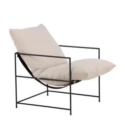 SEDALIA Fauteuil en tissu et métal