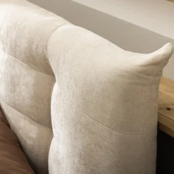 SERENITA Lit coffre en tissu 160x200cm