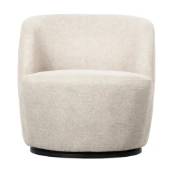 SERRA Fauteuil pivotant design en tissu