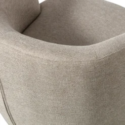 SERRA Fauteuil pivotant design en tissu