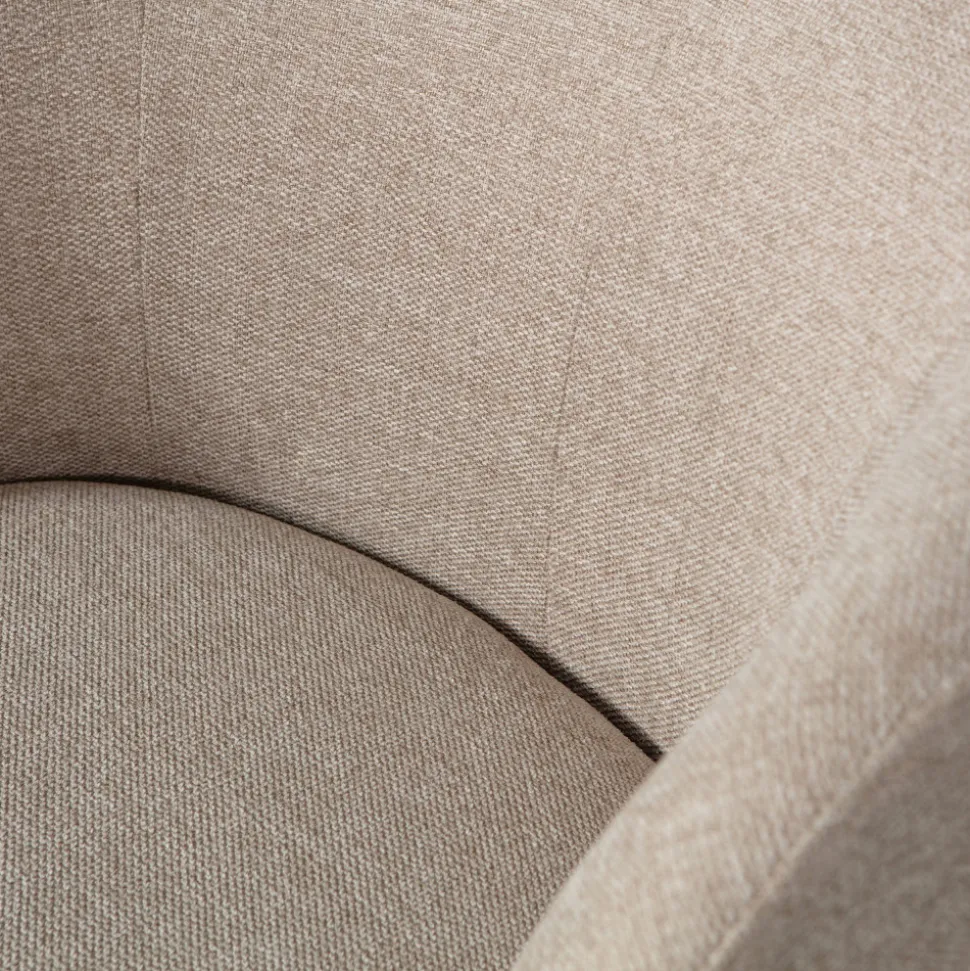 SERRA Fauteuil pivotant design en tissu