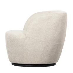 SERRA Fauteuil pivotant design en tissu