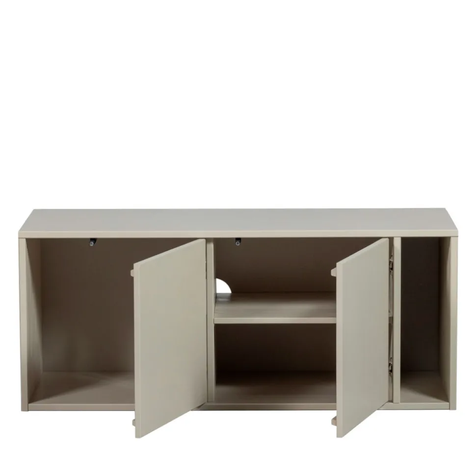 SETTLE DOWN Meuble TV 2 portes en bois L108cm