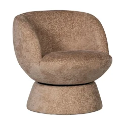 SHUFFLE Fauteuil pivotant en tissu