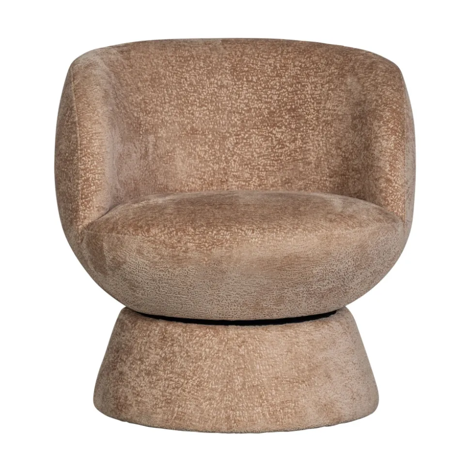 SHUFFLE Fauteuil pivotant en tissu