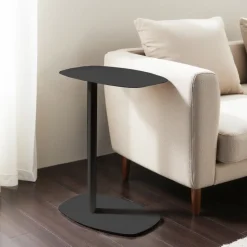 SIDY Table d'appoint en métal H66cm