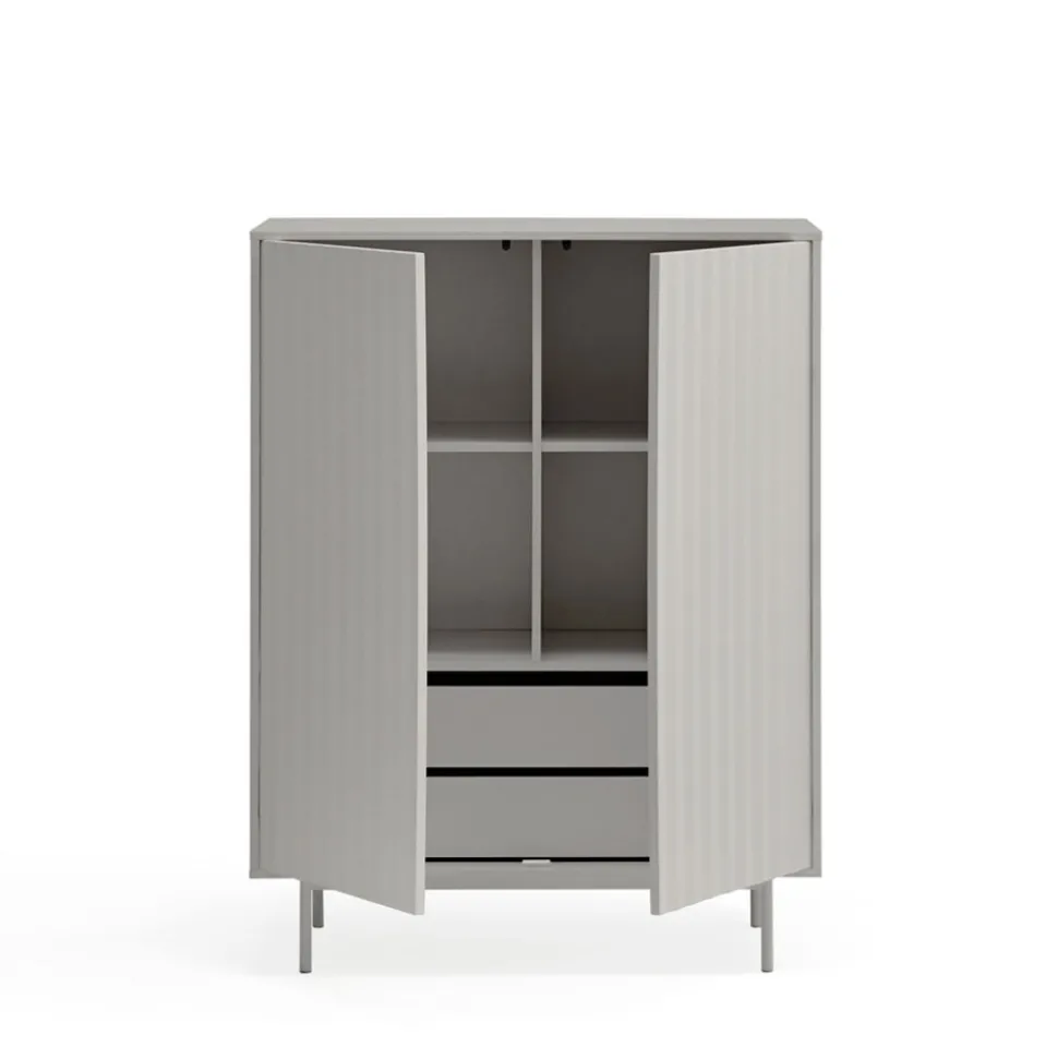 SIERRA Buffet haut en bois 2 portes 2 tiroirs