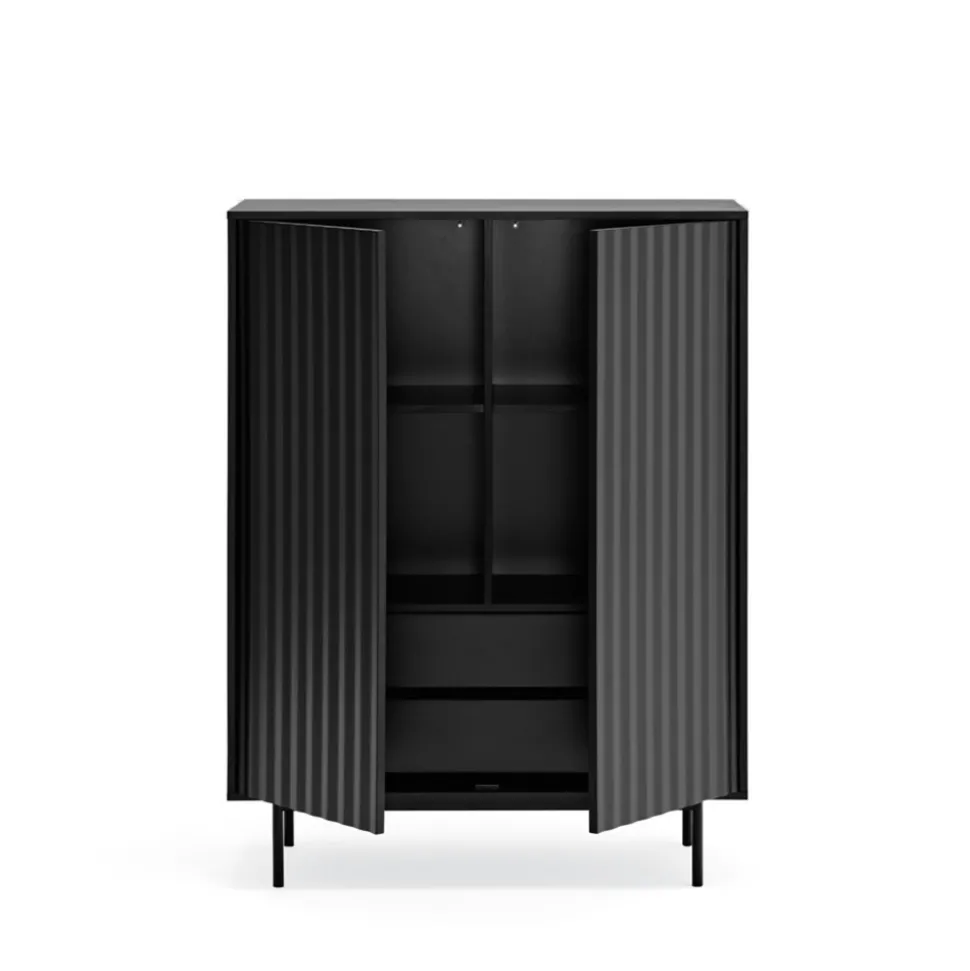 SIERRA Buffet haut en bois 2 portes 2 tiroirs